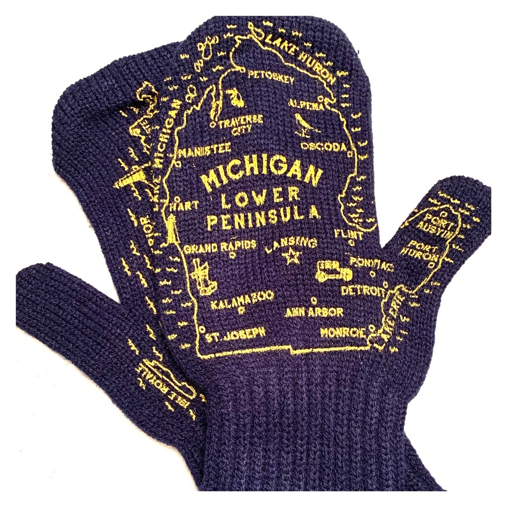 Michigan Map Mittens